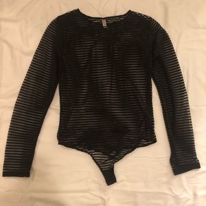 Long sleeve bodysuit.